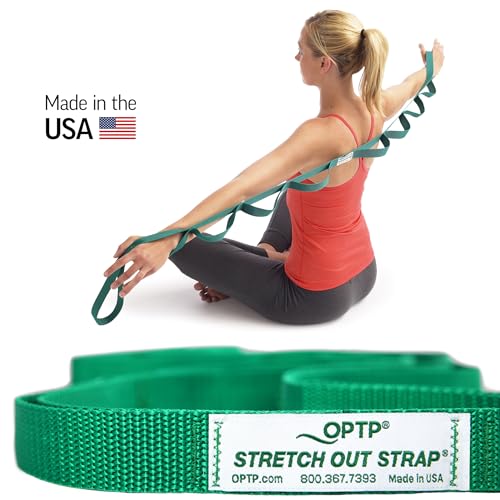 OPTP The Original Stretch Out Strap with Exercise Poster – Made in the USA