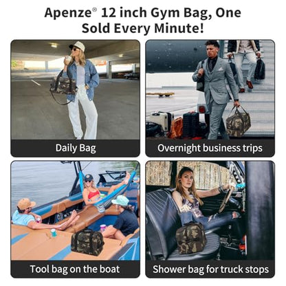 Apenze Small Gym Bag,12 inch Carry On Bag - color: Camouflage, size: 12 inch