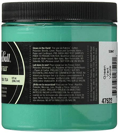 Speedball 047522 Night Glo Screen Printing Ink, 8 fl. oz., Green - color: Green