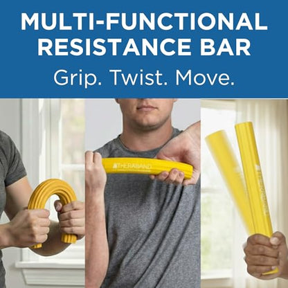 THERABAND FlexBar Resistance Bar, Extra Light, Wrist & Forearm, Yellow - color: Yellow