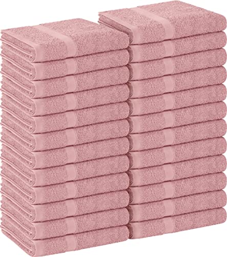 Utopia Towels Salon Towels, Pack of 24, 16x27 in, 100% Cotton, Dusty Pink - color: Dusty Pink, size: 24 Pack