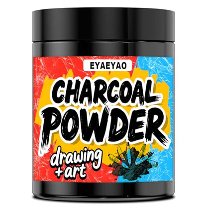 Charcoal Powder for Drawing - Premium Fine Art Charcoal for Sketching, Shading & Blending - Artist Grade for Pencils, Canvas, Paper - Beginners & Professionals (4 Ounces) - size: 1 Count (Pack of 1)