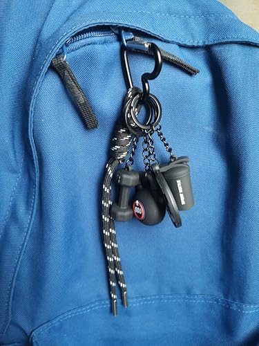 Fitness Keychain Barbell Dumbbell Keychain Bag Purse Charms Gym Lovers Fitness Enthusiast Gift Bag backpack Charms - color: Black