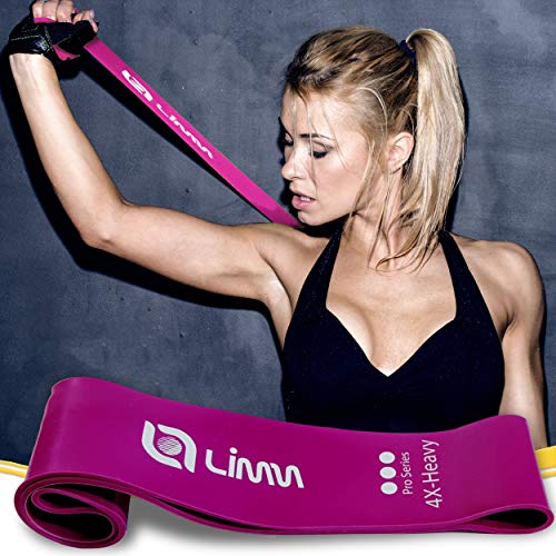 Fittest Pro by Limm Resistance Bands for Legs and Butt, Fabric Exercise Loop Bands Yoga, Pilates, Rehab, Fitness and Home Workout, Strength Bands for Booty - color: Resistance Bands - 12 inches - Set of 3 - Pro (35-80 lbs)