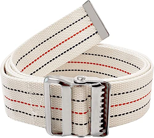 LiftAid Transfer and Gait Belt 60 Inch with Metal Buckle and Loop - Walking, Standing and Transfer Assist Aid for Seniors, Elderly Patients, Caregiver, Nurse, Therapist (Beige Pack of 10) - color: Beige Pack of 10