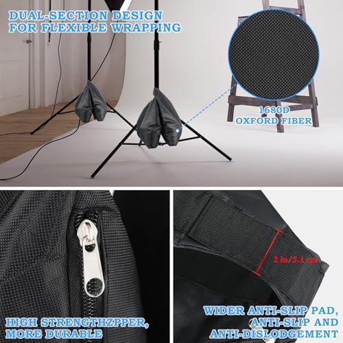 120LBS Large Sandbags Tripod Weights for Photography Set of 2, 1680D Oxford
