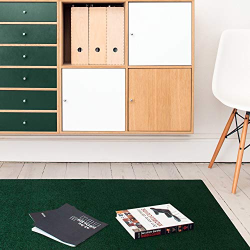 We Sell Mats 3/8 Inch Thick Interlocking Foam Carpet Tiles Durable Carpet Squares Anti Fatigue Support for Home Office or Classroom Use - color: Hunter Green, style: 100 Square Feet (25 Tiles)