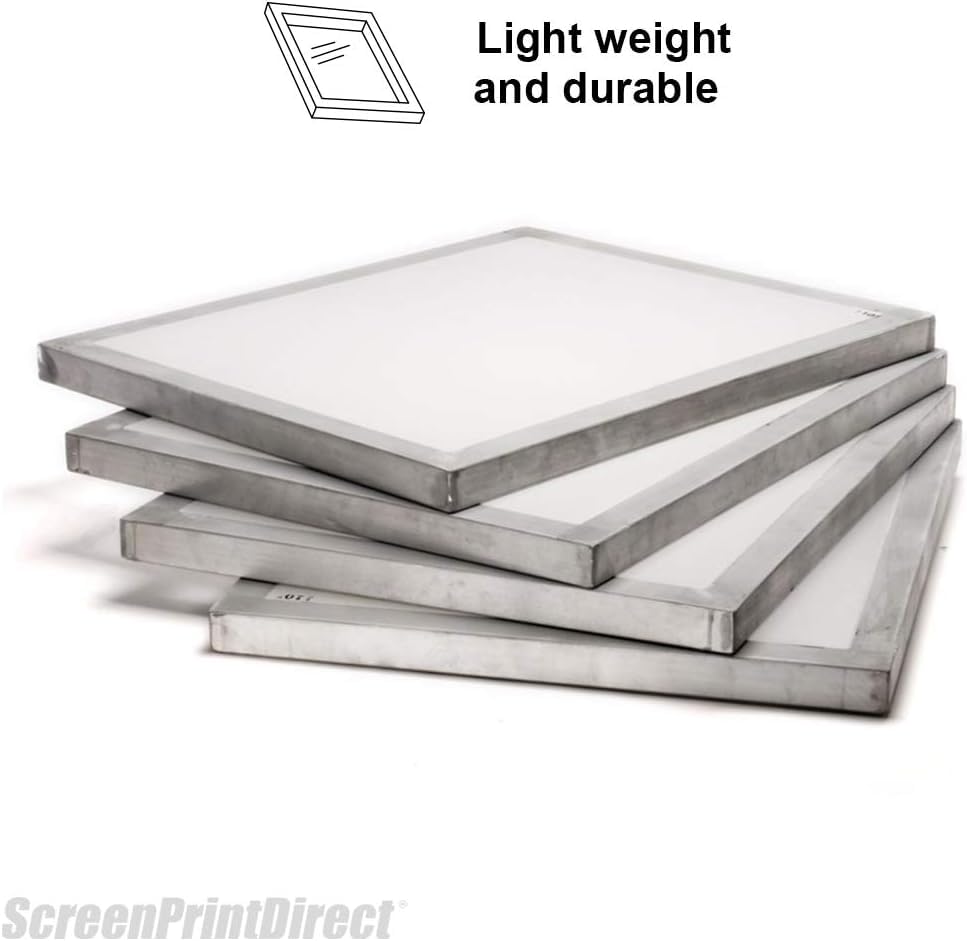 Aluminum Screen Printing Frame 23x31-40 Count White Mesh Silk Screen | Pre-Stretched Screen Printing Frame, Aluminum Screen Mesh, High Tension, Mesh Counts 40-230 Available, Made In USA - size: 40