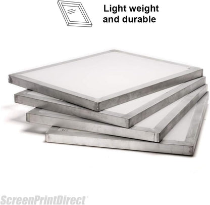 Aluminum Screen Printing Frame 23x31-40 Count White Mesh Silk Screen | Pre-Stretched Screen Printing Frame, Aluminum Screen Mesh, High Tension, Mesh Counts 40-230 Available, Made In USA - size: 40