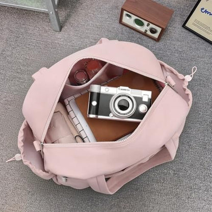 Handbag for Women Yoga Bag Large Capacity Yoga Pad Buckle with Shoe Compartment Water Bottle Sports Gym Bag Travel - color: D01-3 Pink