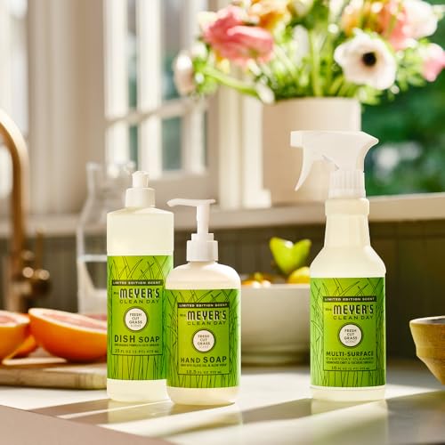 Mrs. MEYER'S CLEAN DAY Multi-Surface Everyday Cleaner, Fresh Cut Grass Scent, 16 Fl Oz Bottle (Pack of 6) - size: 16 Fl Oz (Pack of 6)
