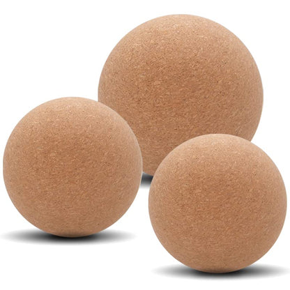 KITWILD Cork Massage Ball, 2.5 Inch | High Density Fine Particles, Deep Tissue Muscle Massage, Myofascial Release, Yoga Therapy, Lightweight Lacrosse - style: 1 Pack (2.5'')
