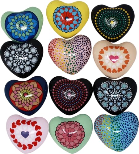 GeoCentral Mandala Heart Chime Assorted (1 piece Randomly Chosen) - color: Mandala Chime