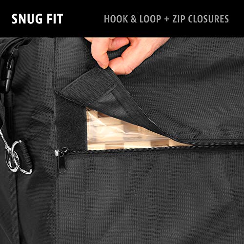 We Sell Mats Shoulder Bag for Carrying Tradeshow Flooring, Interlocking EVA Foam Mats & Other Tiles, Black, 25 in x 25 in x 14 in (BAGC)
