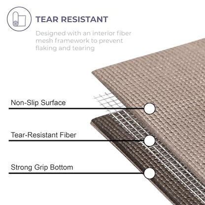 Voyage 5mm Studio Yoga Mats, 10 Pack, 72x24in - color: Calm Studio Assorted