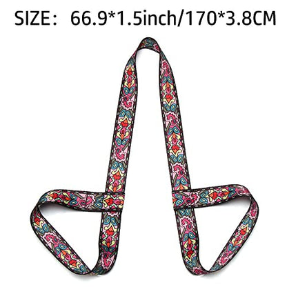 Adjustable Yoga Mat Carry Strap Multicolor Fitness Sling for Sports Equipment - color: Purple