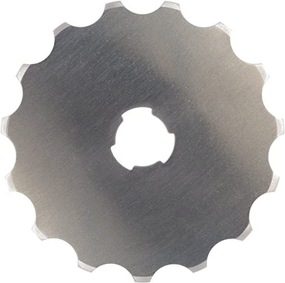 Fiskars 45mm Perforating Rotary Cutter Blade Replacement for Fabric, 1-Pack | Perforates Fabric or Paper, Premium Steel for Long-Lasting Sharpness, Precision Cutting in Crafts, Sewing & Quilting Projects - size: 45mm, style: 1 Pack - Perforated