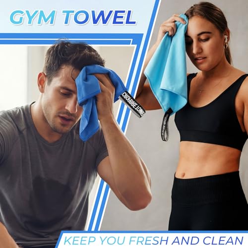 20 Pcs Workout Towels - Gym Sweat Handkerchiefs, Blue Gradient - color: Blue Gradient