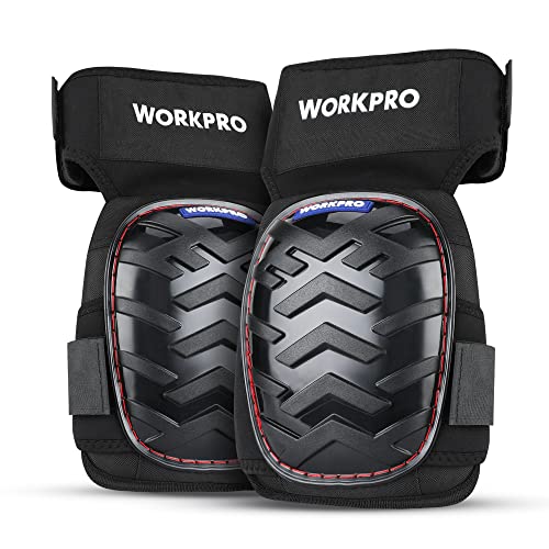 WORKPRO Knee Pads, Heavy Duty Gel Cushion Protector - style: Strap