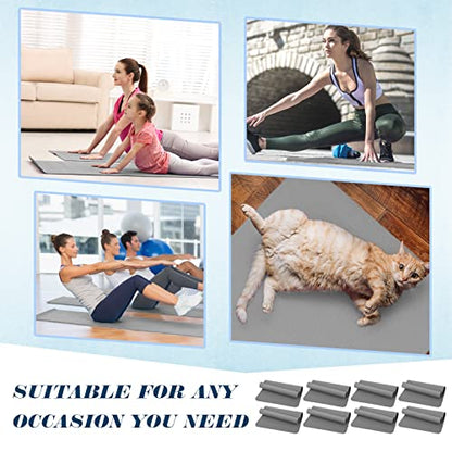 LEIFIDE 10 Pack Yoga Mat Bulk 68'' x 24'' x 4mm Thick Yoga Mat - color: Gray