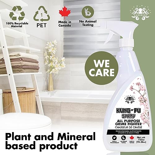 KUNG-FU SPRAY 750ML NATURAL ALL-PURPOSE DEGREASER AND GRIME FIGHTER, Plant and Mineral Based