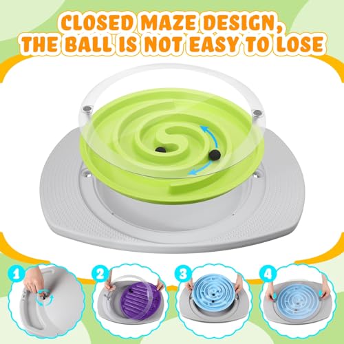 Balance Board with Maze for Kids, 20 Inch Labyrinth Wobble Board, Labyrinth
