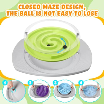 Balance Board with Maze for Kids, 20 Inch Labyrinth Wobble Board, Labyrinth