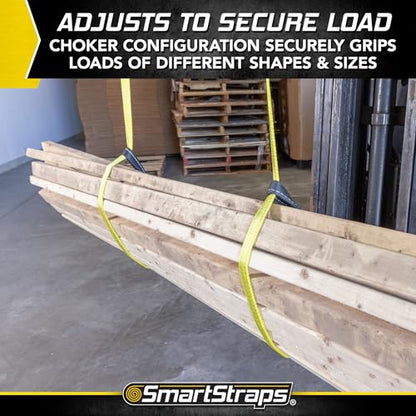 SMARTSTRAPS - 842 SmartStraps Webbing Sling - 1x6 Nylon Webbing Sling 1 Ply 1,600 lbs - size: 6' 1600 lb.
