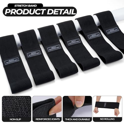 Seenelling 18 Pcs Pilates Ring and Ball Bulk Home Pilate Kit - color: Black