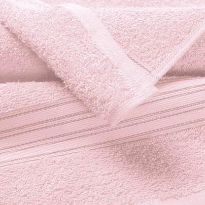BOUTIQUO Ultra Soft Cotton 6 -Piece Hand Towel Set 16x24 Inch, Ideal for use in Bathroom, Kitchen, Gym, Spa & General Cleaning, Compact & Lightweight Multi Purpose Hand Towels - Pink - color: Pink, size: Hand Towel - Set of 6