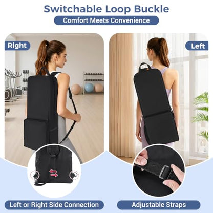 COOLBEBE Yoga Bag for Women with Side Mesh Pockets & Wet Dry Compartment