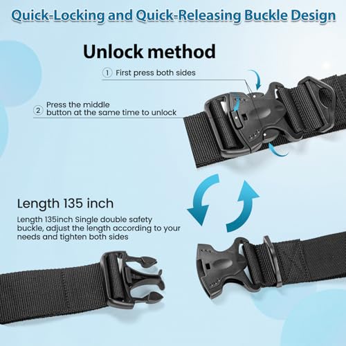 Multifunctional Floating Mat Straps with Quick - Release Buckles, Reusable Securing Straps with Hook - Attach Eyelets & Comfortable Carry Loops for Baby Crawling Mat, Yoga, Camping