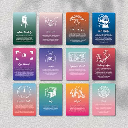 A ART·ZONE 52 Pcs Positive Affirmations Meditation Spiritual Self Care Cards Gifts, 9.7x6 cm Paper Prints - color: 1 Piece
