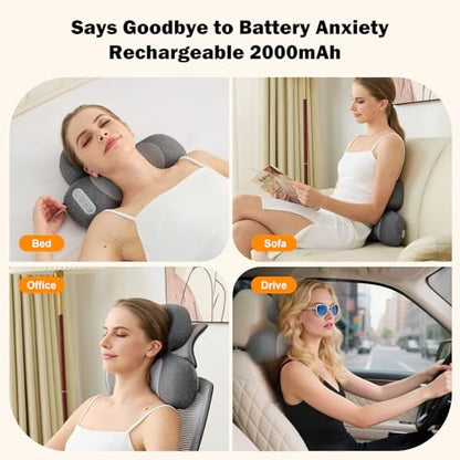 4D Kneading Shiatsu therapillow Massage Neck Hump