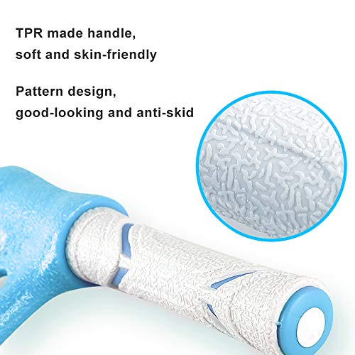 Pedal Resistance Bands with Handles Exercise Bands Multifunction Tension Rope Fitness for Working Out Arm Abs Legs Stretch Bands - color: Blue