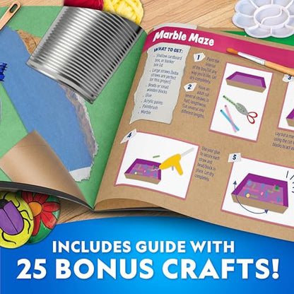 National Geographic Mega Arts and Crafts Activity Kit for Kids Ages 8-12 | Rock Painting, Weaving Loom for Kids & Birdhouse Craft, 3 Creative Projects, 25 Bonus Activities, Art Supplies, Birthday Gift - style: Mega Craft Kit