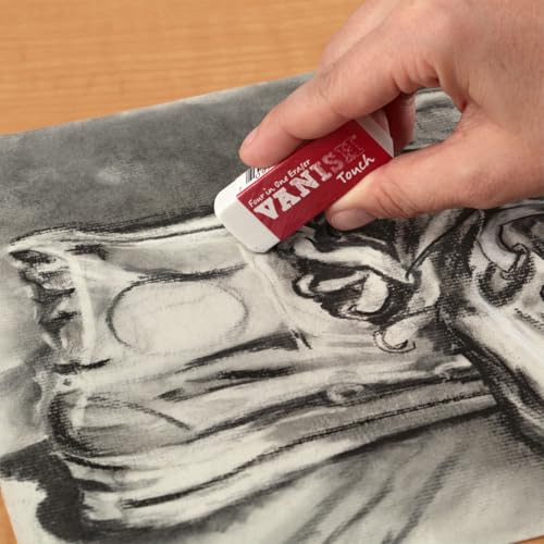 Acurit Vanish Touch Artist Eraser, Latex-Free - Soft, Flexible Pencil Erasers, Sketching Supplies W/Protective Sleeve - Graphite, Charcoal, Pastel Compatible - size: 1 Pack