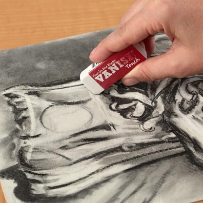 Acurit Vanish Touch Artist Eraser, Latex-Free - Soft, Flexible Pencil Erasers, Sketching Supplies W/Protective Sleeve - Graphite, Charcoal, Pastel Compatible - size: 1 Pack