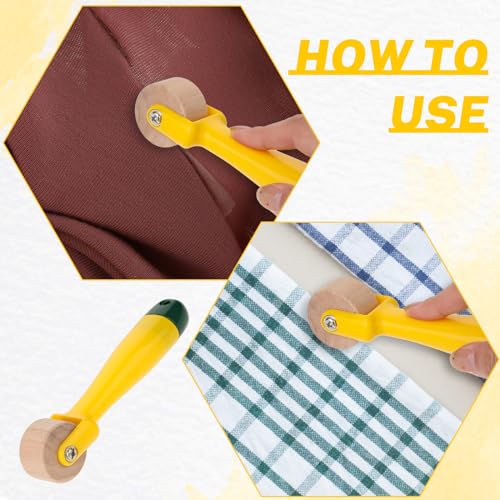 Quilting Seam Roller 2.3 cm Wallpaper Roller Seam Roller for Quilting Sewing Seam Roller Tool with Easy to Grip Handle for Print, Ink, Home Decoration