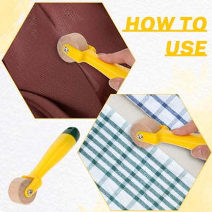 Quilting Seam Roller 2.3 cm Wallpaper Roller Seam Roller for Quilting Sewing Seam Roller Tool with Easy to Grip Handle for Print, Ink, Home Decoration
