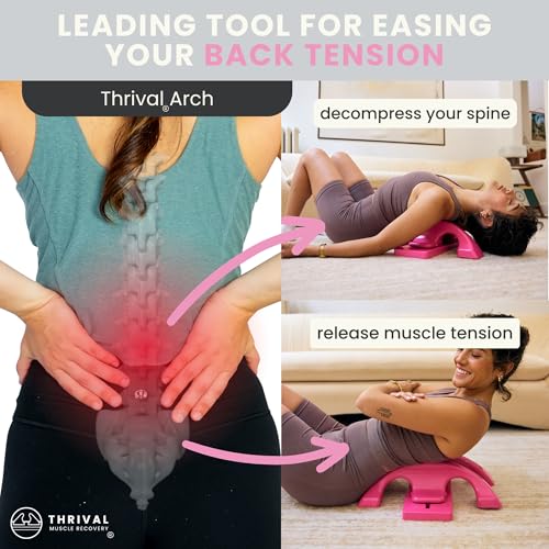 Thrival Arch Back Stretcher, Psoas Muscle Release Tool, Pink - color: Pink, size: ThrivalArch
