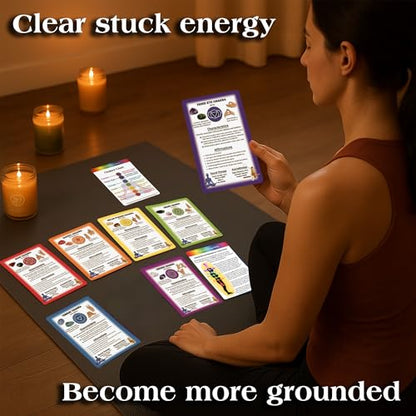 Chakra Healing Cards for Reiki, Meditation & Energy Balance, 20 Cards