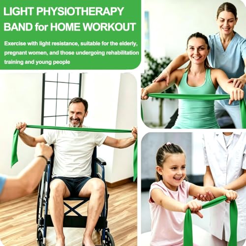 Resistance Bands for Working Out, Physical Therapy, Yoga & Pilates - color: Green
