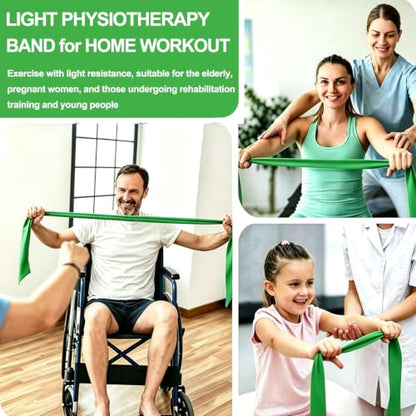 Resistance Bands for Working Out, Physical Therapy, Yoga & Pilates - color: Green