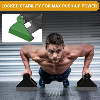 Kipika Push Up Bars, Pushup Stands, Anti-Slip Soft Plastic Push Up Handles, Bottom Anti-Slip Pad, Strength Training Equipment, Perfect for Floor Workout Exercise - color: Foam Grip
