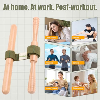 Innovative Muscle Stretching Device,Adjustable Length Hamstring Stretcher, Bring Flexibility, Pain Relief, Entire Body Easily Perform Yoga and Stretching at Home, Office, Gym