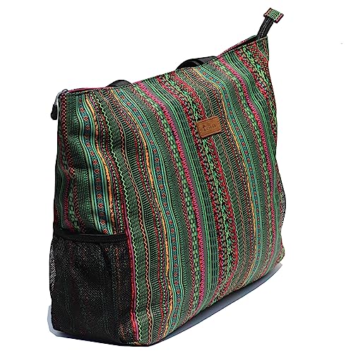 ESVAN LARGE BEACH BAG Water Resistant Lightweight 20 inch Women Oversize Tote Bag for Gym Beach Travel Pool Yoga Nurse - color: A05