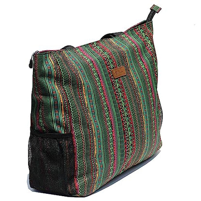 ESVAN LARGE BEACH BAG Water Resistant Lightweight 20 inch Women Oversize Tote Bag for Gym Beach Travel Pool Yoga Nurse - color: A05