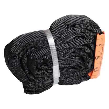 Endless Round Slings for Aerial Lyra Hoop Rig, Aerial Silks Handing Polyester Lifting Sling Spanset, Heavy Duty Polyester Capacity 5300 Lbs Vertical Capacity (Black, 2 FT) - color: Black, size: 2 ft
