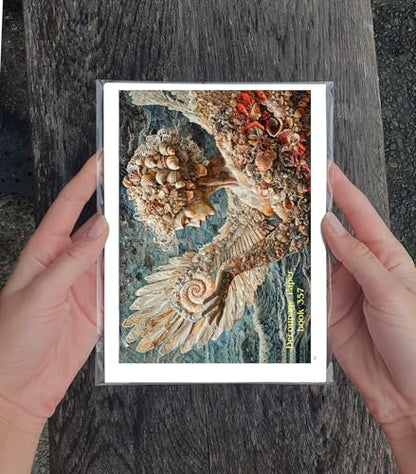 Decoupage Paper Pack (35 Sheets 6"x8") Ocean Spirits and Angels ~ Ethereal Women, Spirits, and Angels Emerging from Waves, Shells, and Seafoam in Dreamy, Romantic Fantasy Oceanic Paintings - color: Eleven